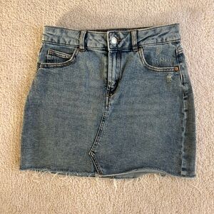 Wild Fable Blue Denim Mini Skirt